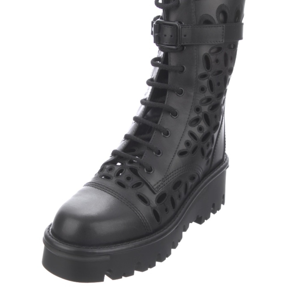NEW Valentino mid-culf combat boots size 10 black